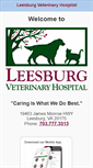 Mobile Screenshot of leesburgvet.com